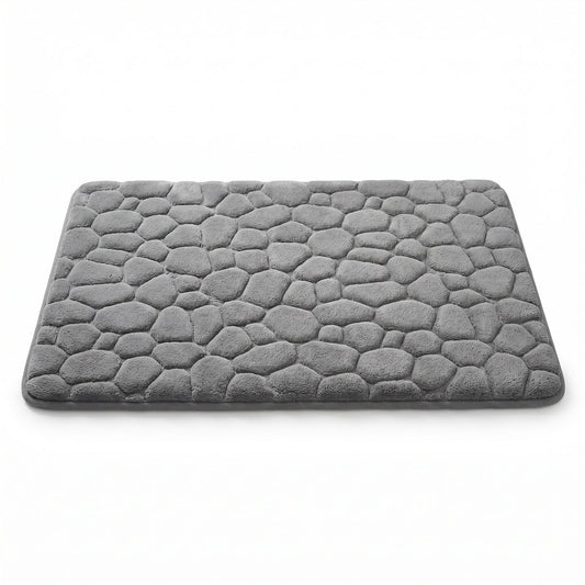 Memory Foam Cobblestone Bath Mat